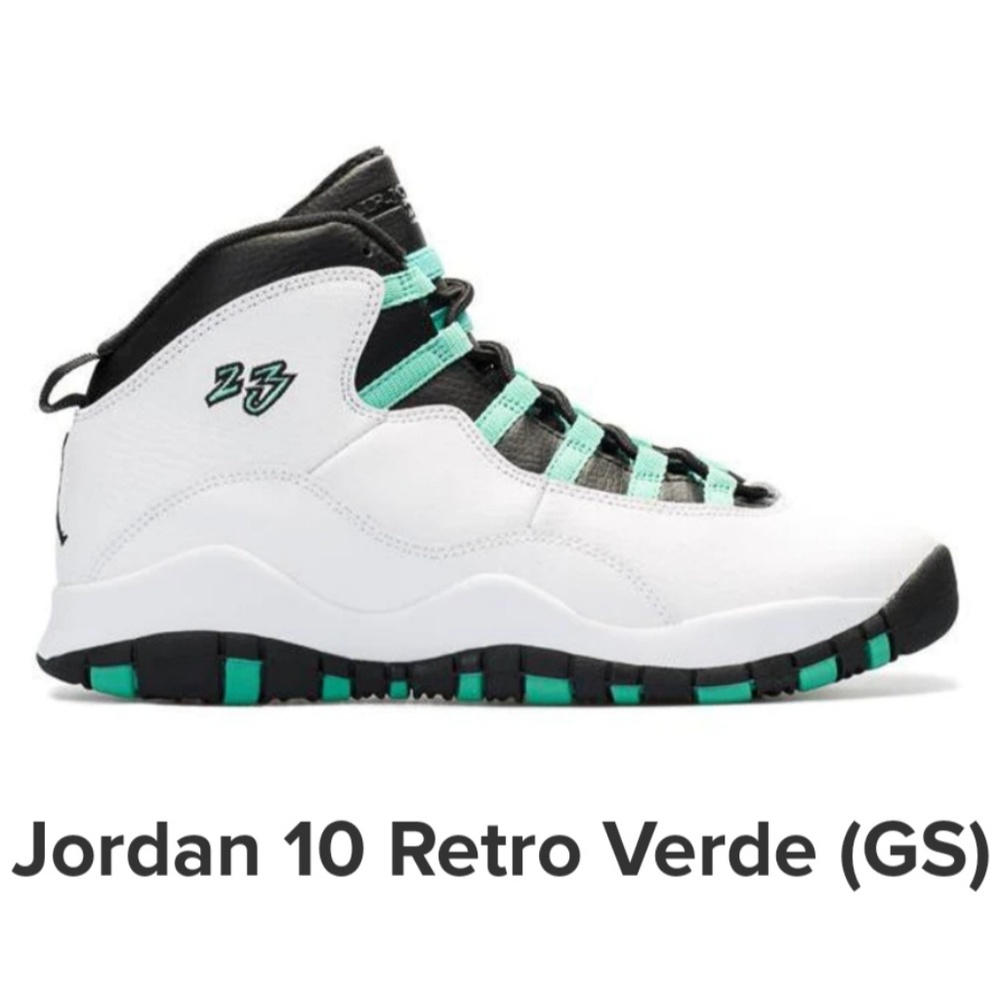 Jordan 10 Retro 30th GG Verde size 6Y